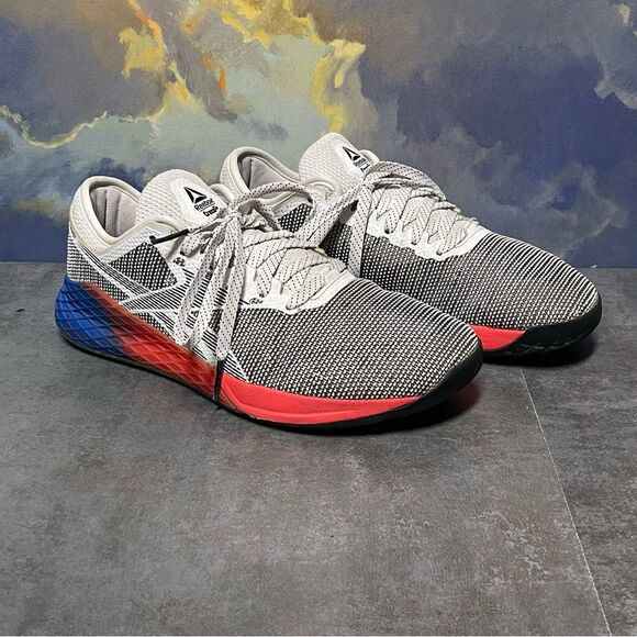 Reebok Crossfit Nano 9 FU7563 Men's Training Sneakers Gray/White Size 10.5 - Picture 1 of 16